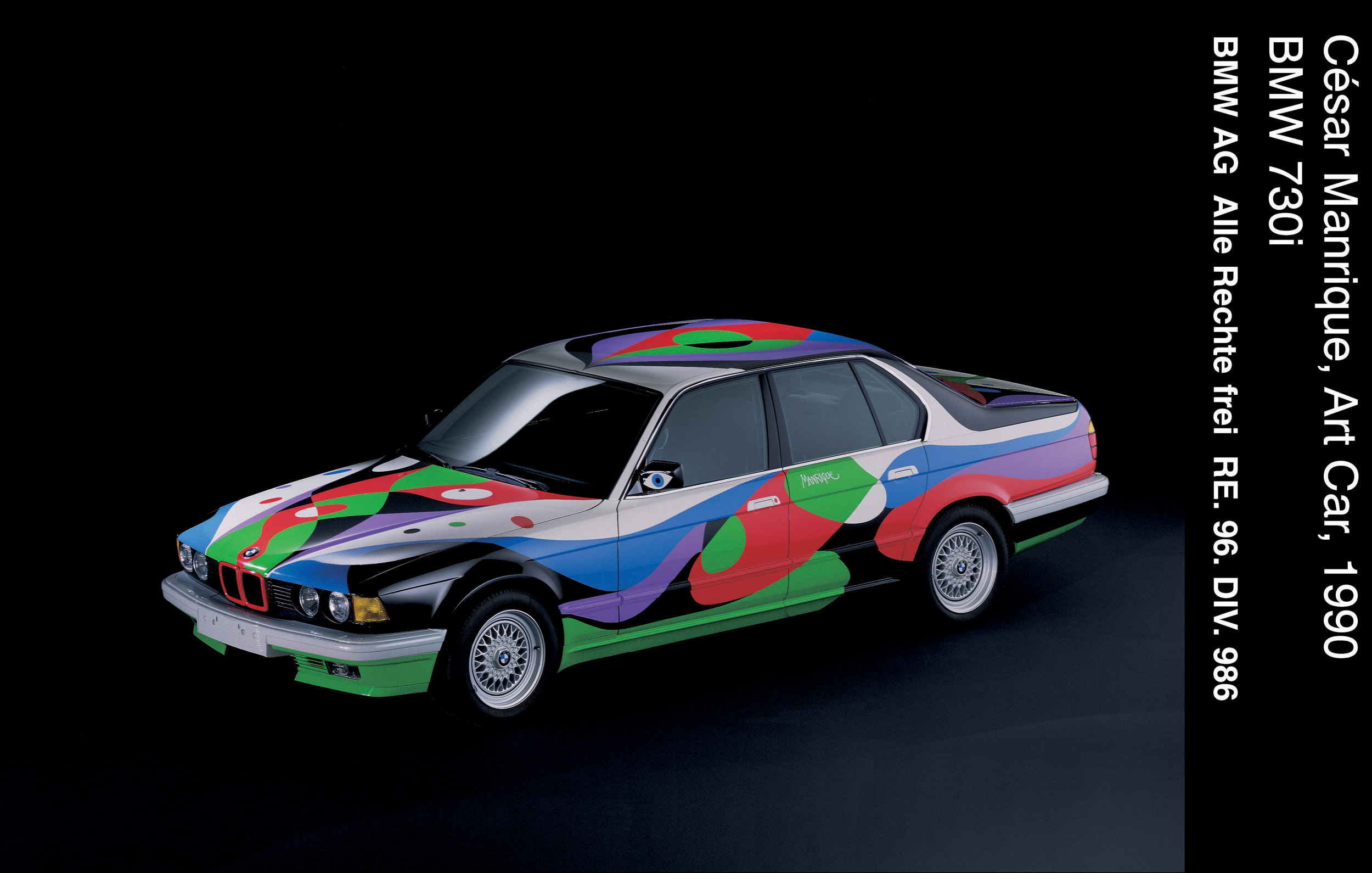 BMW 730i Art Car # 10 (1990): Cesar Manrique