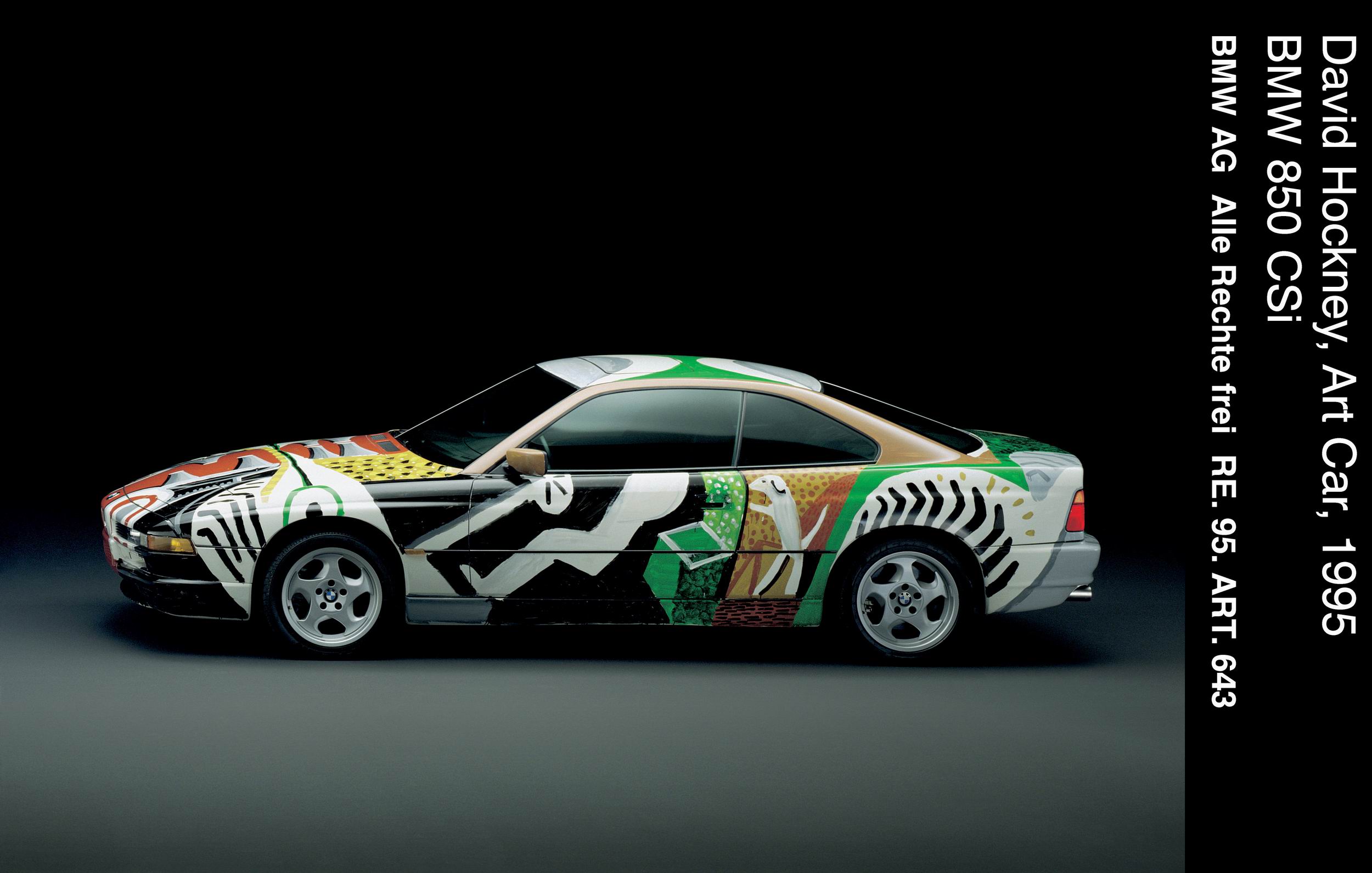 BMW 850 CSi Art Car # 14 (1995): David Hockney