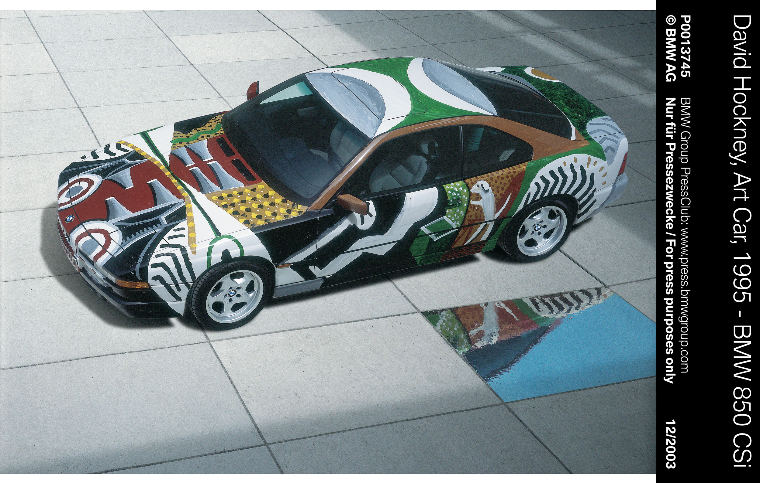 BMW 850 CSi Art Car # 14 (1995): David Hockney