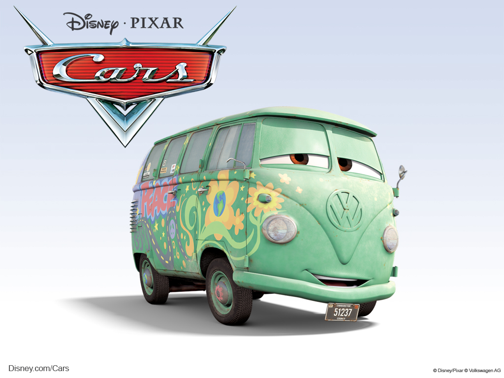 Disney/Pixar Cars Characters: Fillmore (1960 VW Transporter T1)