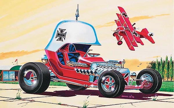 Red Baron Hot-Rod (1969): Monogram Model Boxart