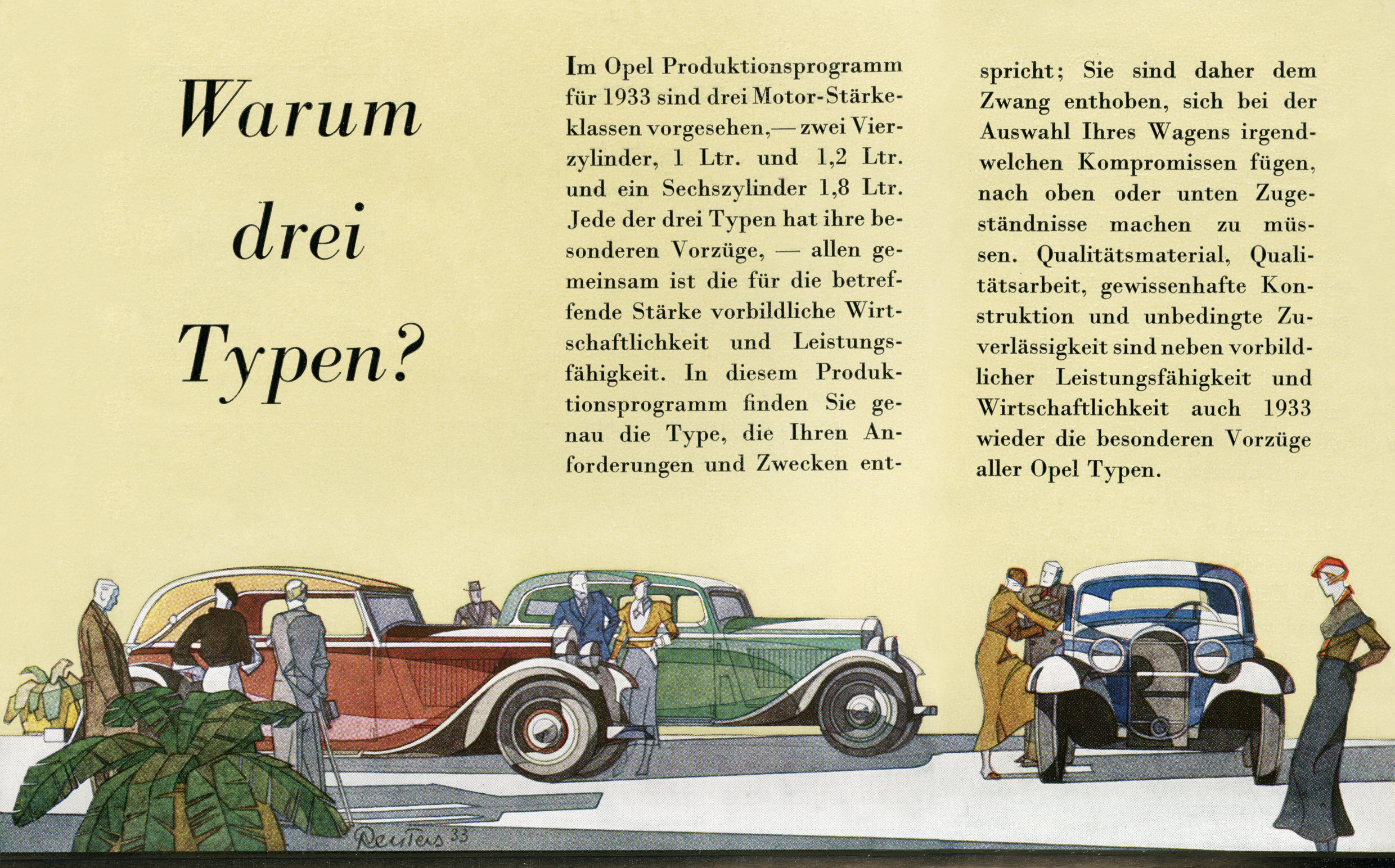 Opel Ad (1933): Graphic by Bernd Reuters