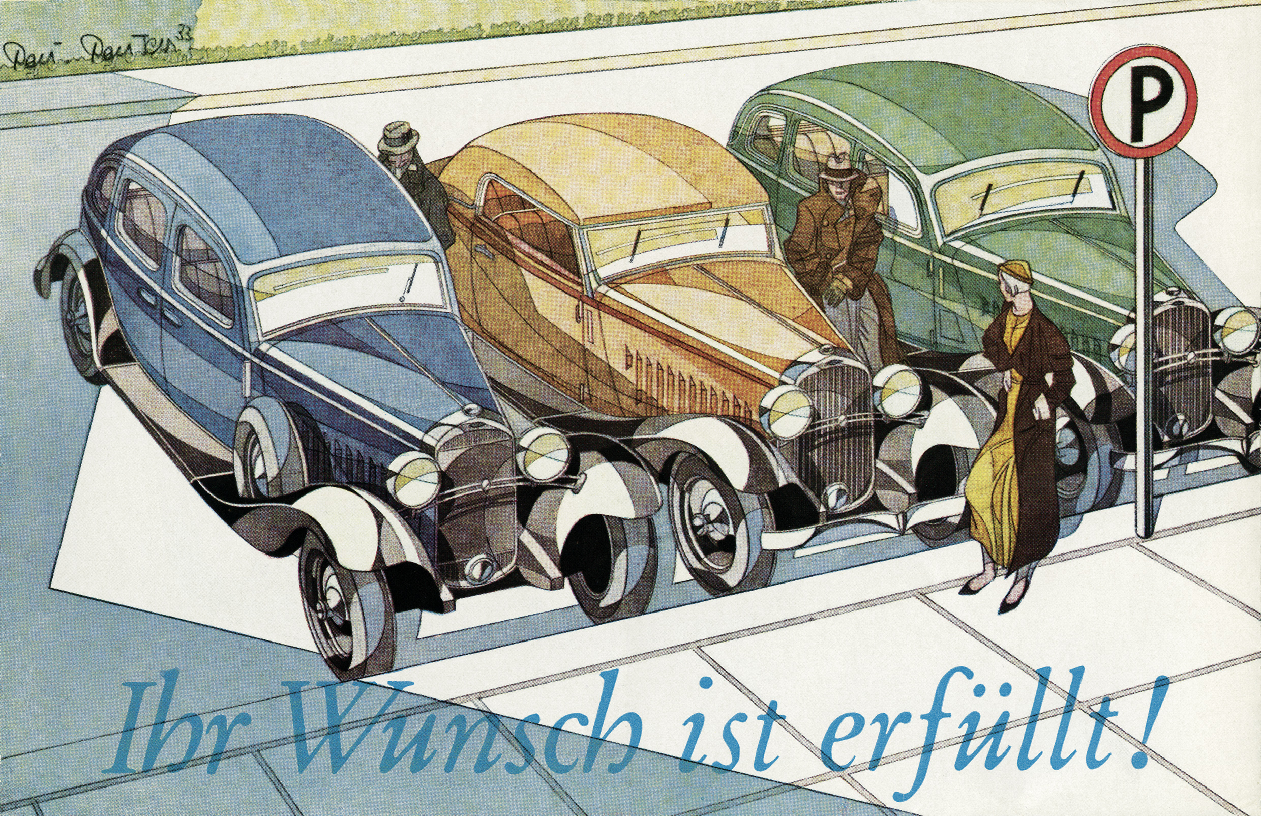 Opel Ad (1933): Graphic by Bernd Reuters(?)