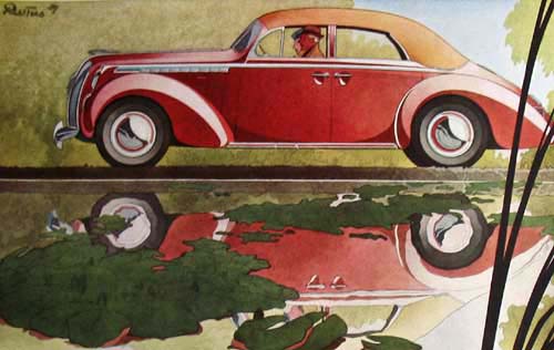 Opel Admiral (1938): Advertising Art by Bernd Reuters