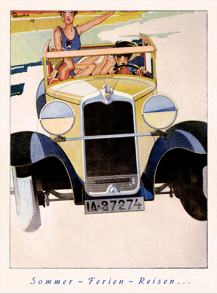 Brennabor (1929) - Somer - Ferien - Reisen: Advertising Art by Bernd Reuters
