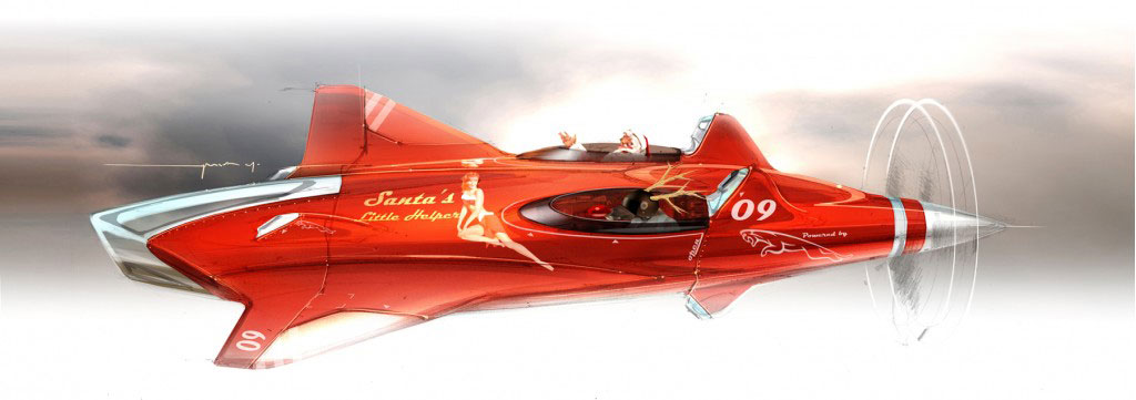 Jaguar-designed Santa's sleigh (2009)