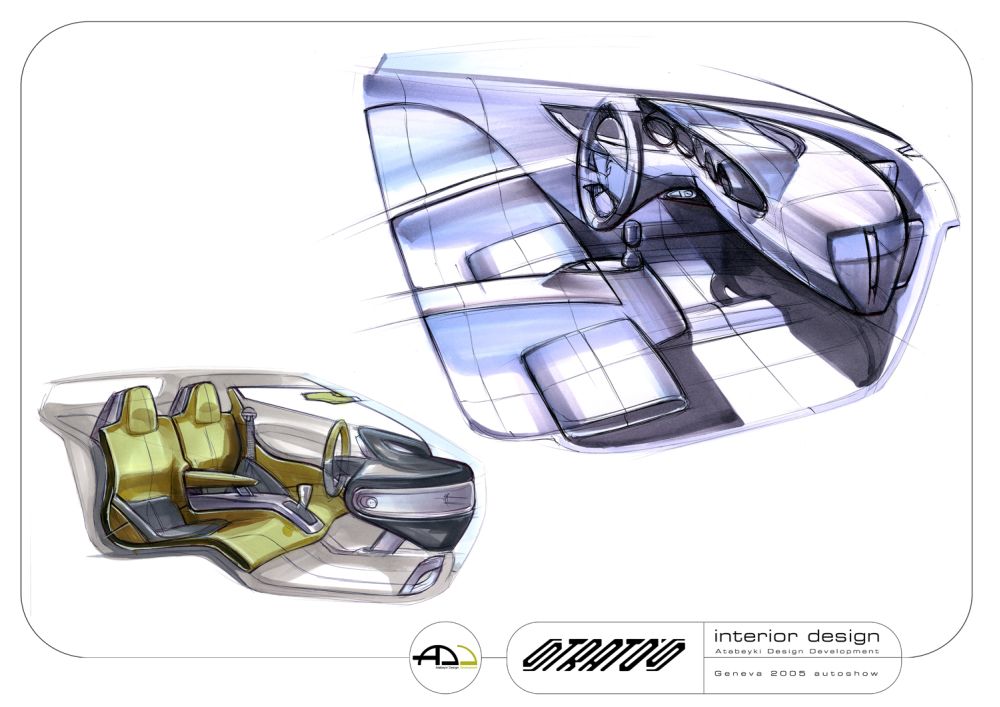 Fenomenon Stratos (2005) - Interior Design Sketch by Hermidas Atabeyki