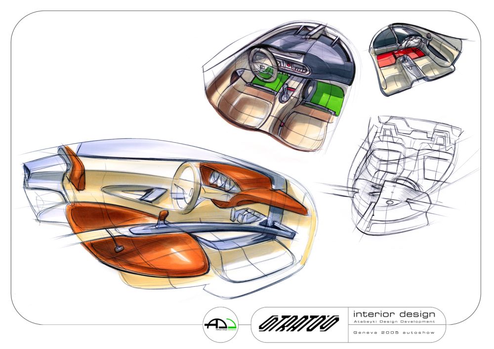 Fenomenon Stratos (2005) - Interior Design Sketch by Hermidas Atabeyki