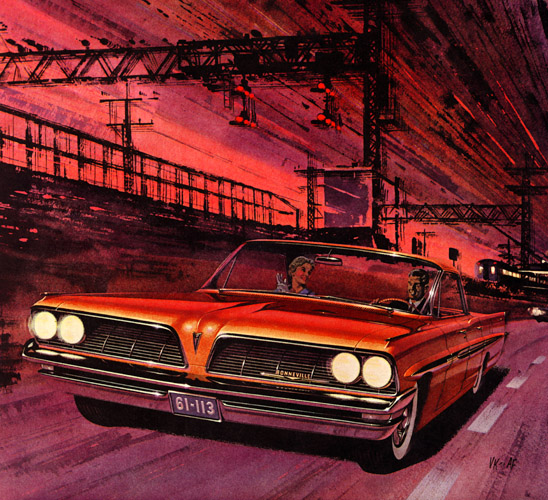 1961 Pontiac Bonneville Vista - 'Red Strobe': Art Fitzpatrick and Van Kaufman