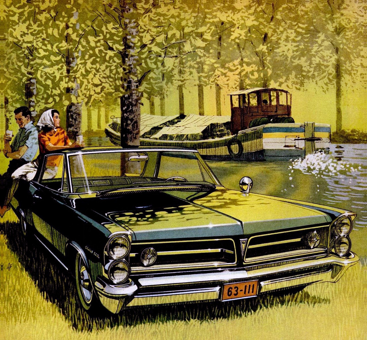 1963 Pontiac Grand Prix - 'Loire Canal': Art Fitzpatrick and Van Kaufman