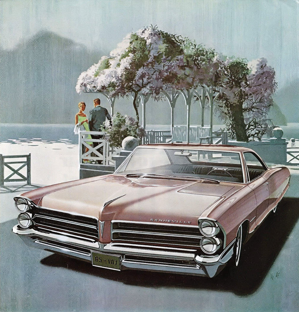 1965 Pontiac Bonneville Sports Coupe - 'Morning at the Villa d'Este': Art Fitzpatrick and Van Kaufman