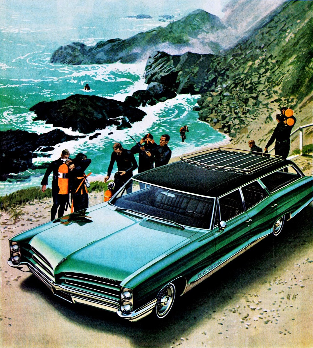 1966 Pontiac Bonneville Station Wagon - 'Skuba Diving': Art Fitzpatrick and Van Kaufman