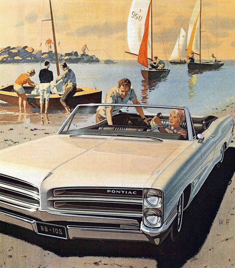 1966 Pontiac Catalina Convertible - 'Sailing at the Bay': Art Fitzpatrick and Van Kaufman