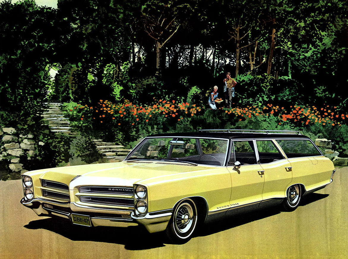 1966 Pontiac Bonneville Station Wagon - 'Love in Bloom': Art Fitzpatrick and Van Kaufman