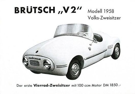 Brütsch V2 Volks-Zweisitzer, 1958