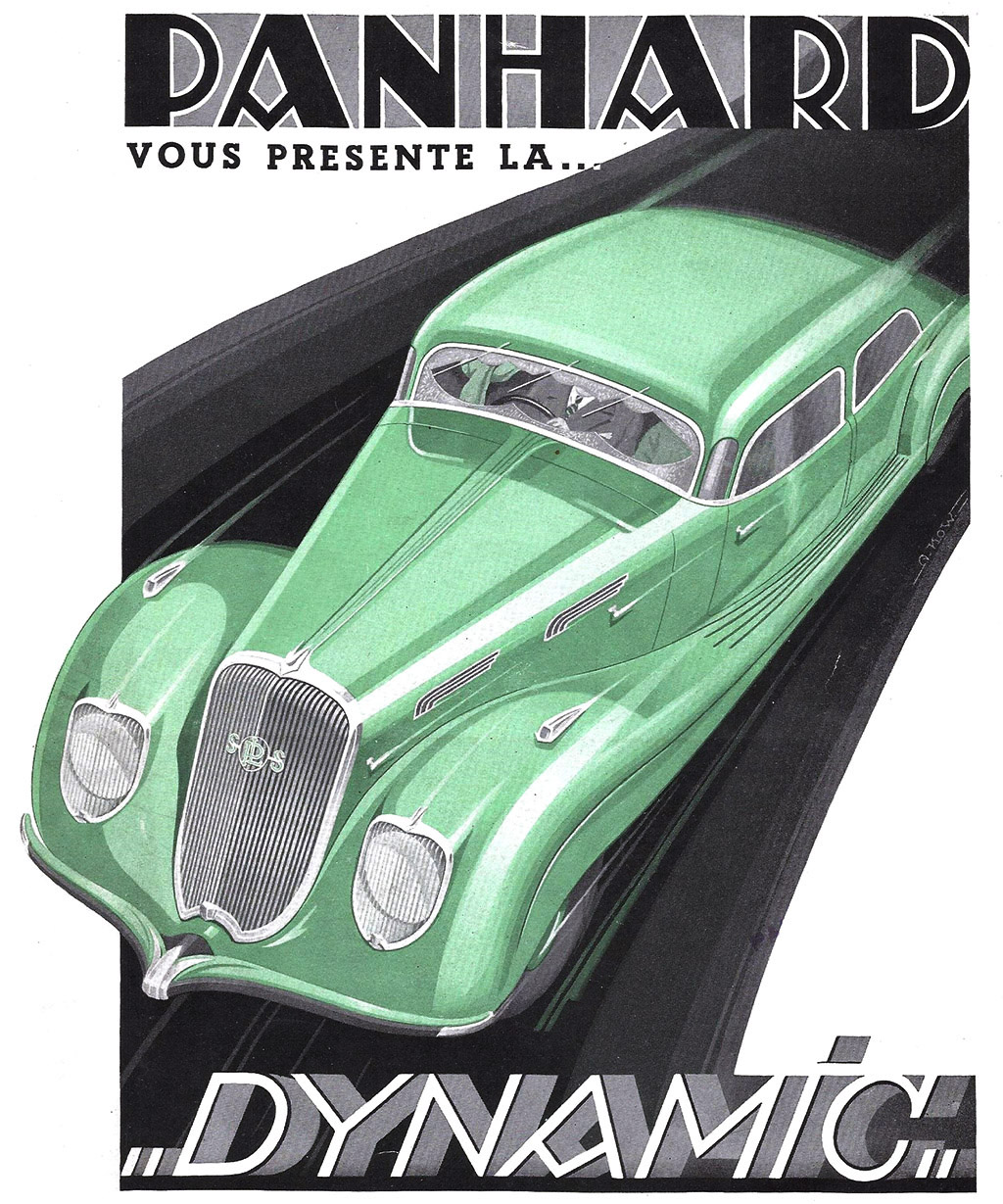 Panhard-Levassor Dynamic (1936) - Advertising Art by Alexis Kow