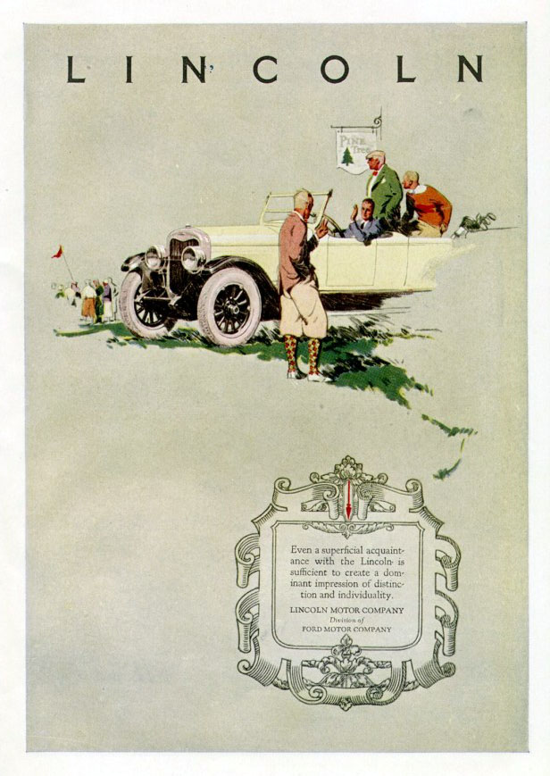 Lincoln Ad (1924) - Illustrated by Haddon Sundblom