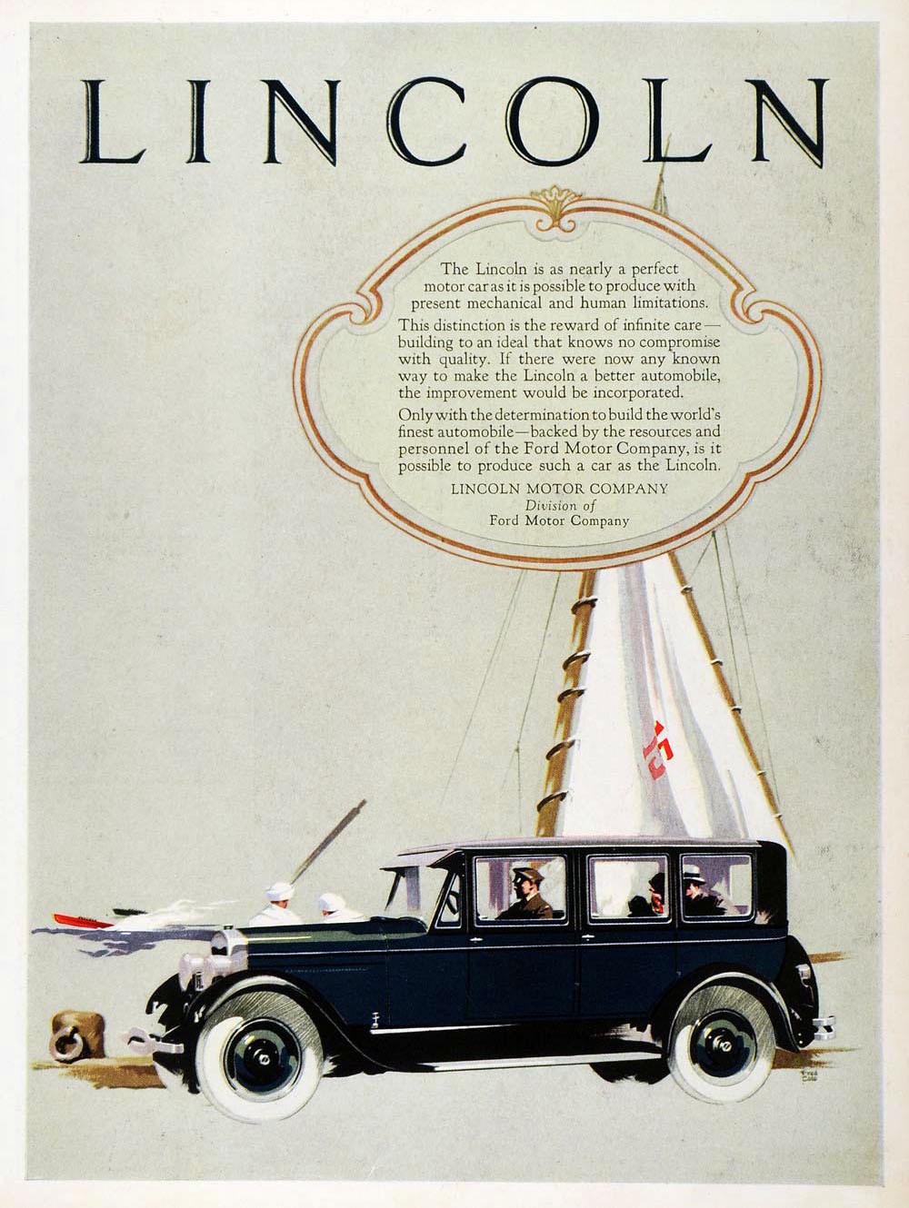 Lincoln Ad (September, 1926) - Illustrated by Fred Cole