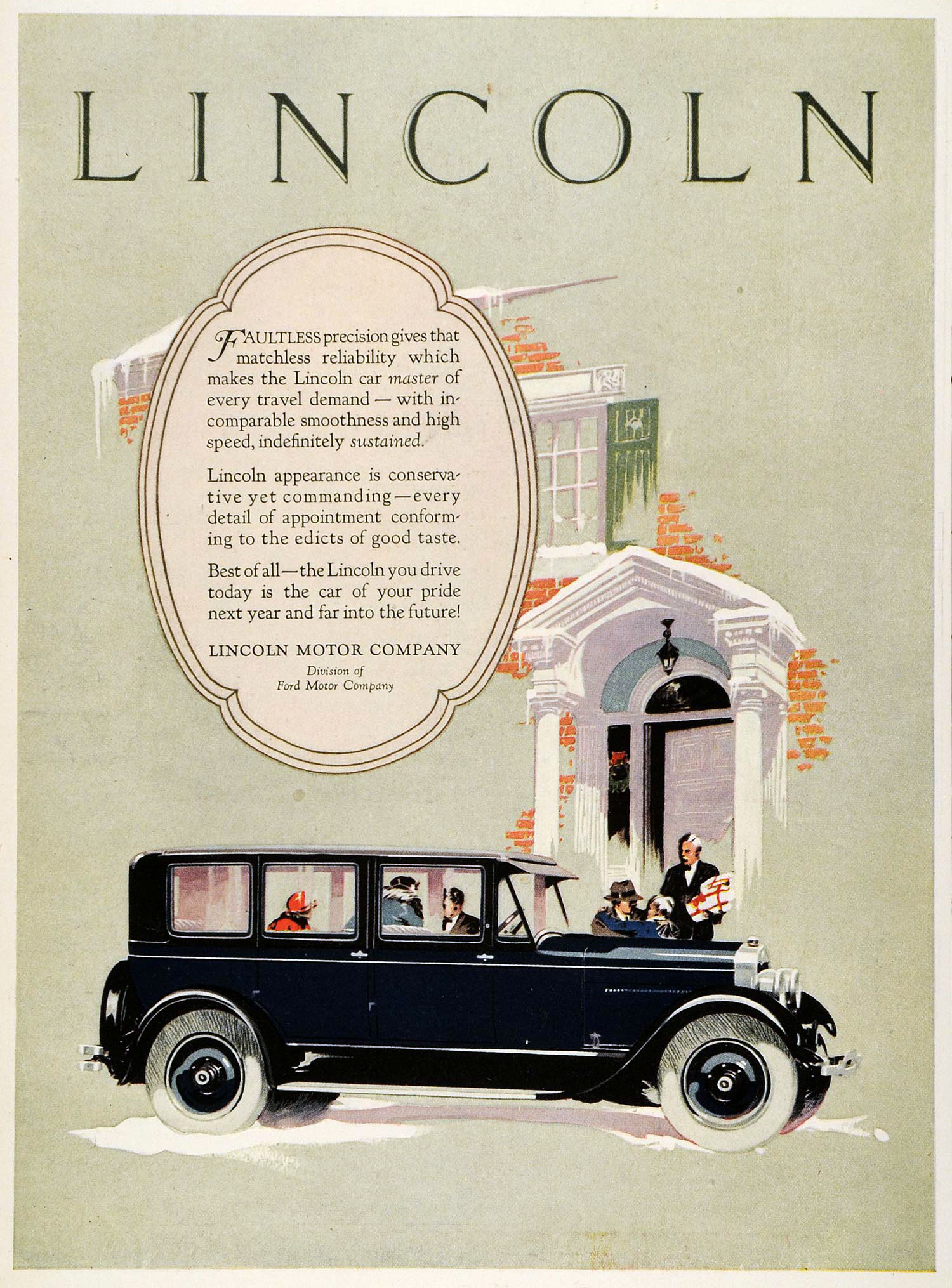 Lincoln Ad (December, 1926) - Illustrated by Haddon Sundblom?
