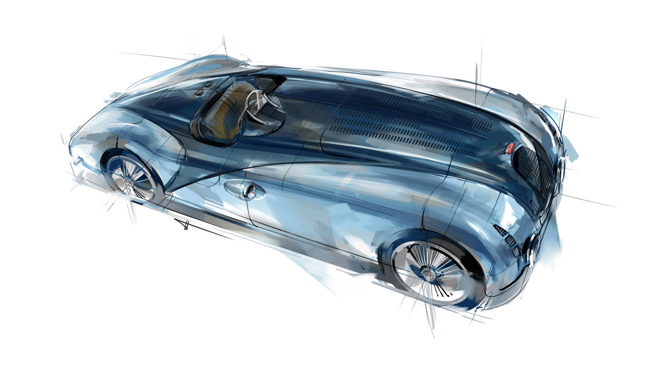 Bugatti Veyron 'Jean-Pierre Wimille' (2013) - Design inspiration from the Bugatti 57G 'Tank'