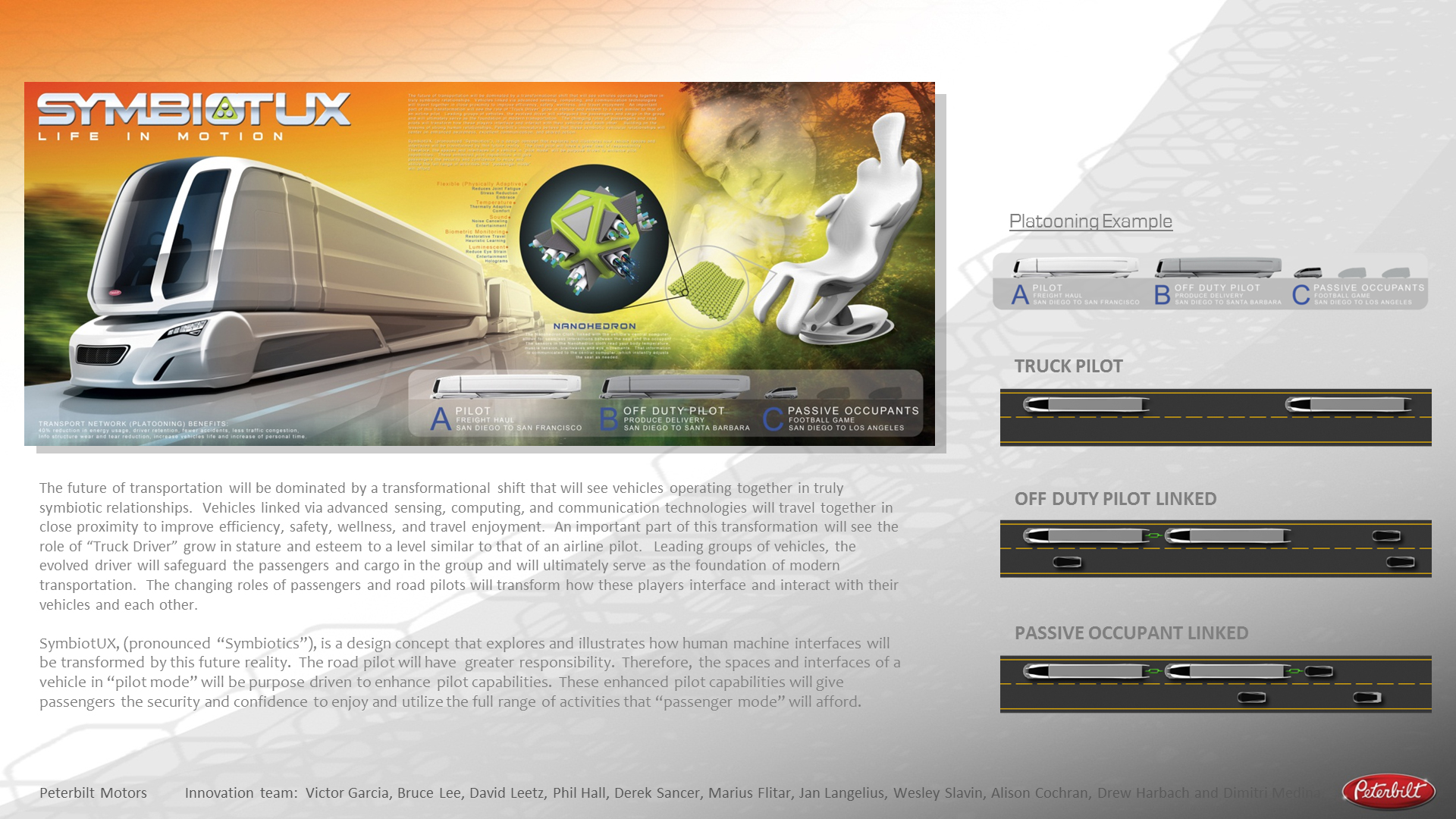 LA Design Challenge (2014): Peterbilt SymbiotUX