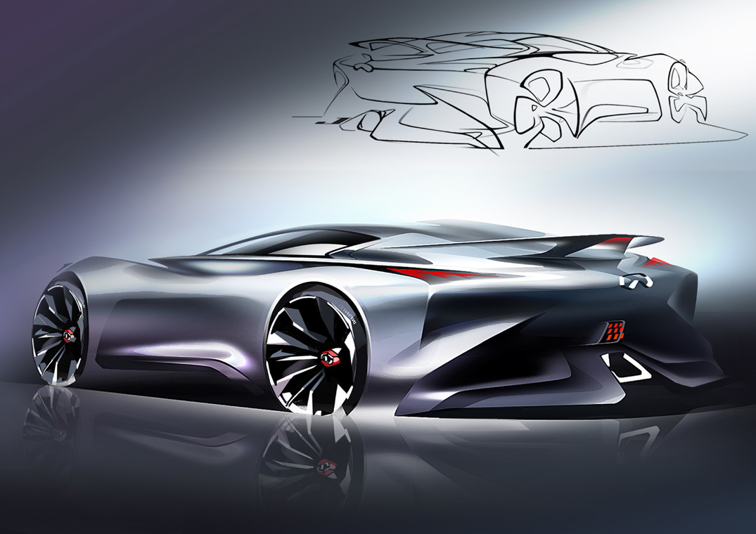 Infiniti Concept Vision Gran Turismo (2014) - Design Sketch