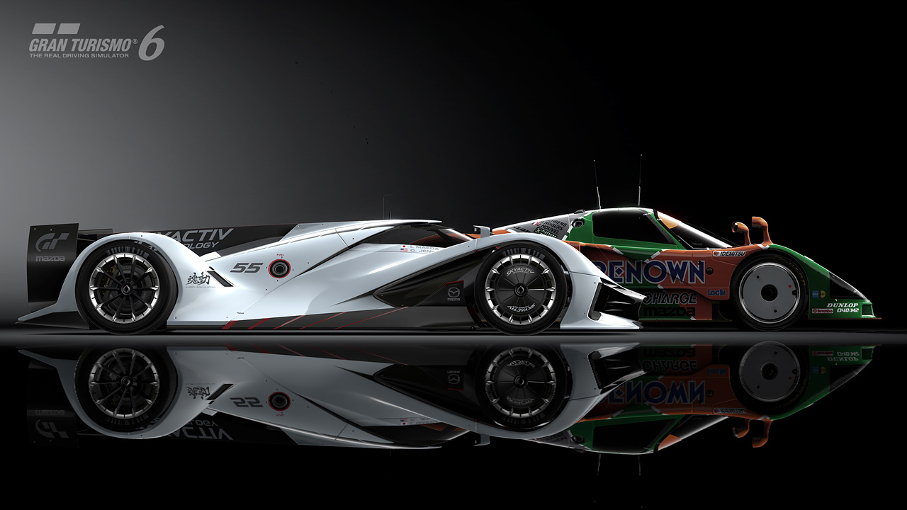 Mazda LM55 Vision Gran Turismo (2014) - Design inspiration from the Mazda 787B