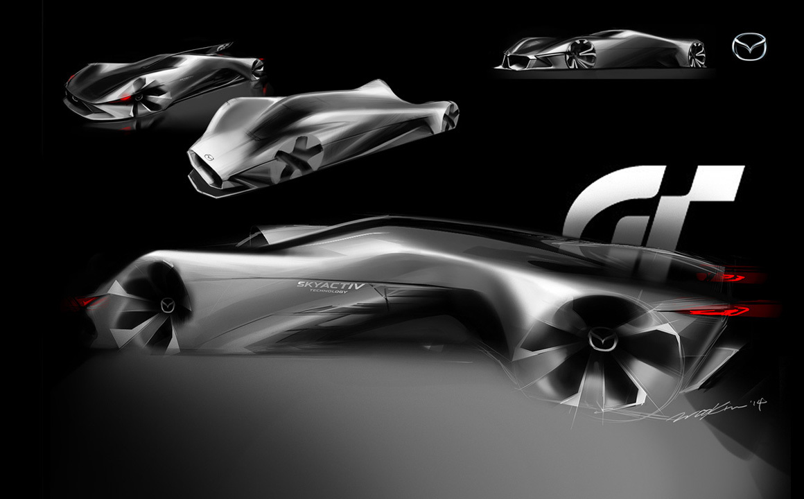 Mazda LM55 Vision Gran Turismo (2014) - Design Sketches