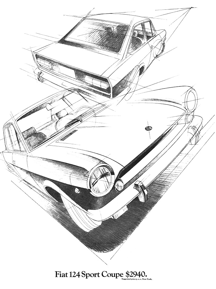 Fiat 124 Sport Coupe Ad (1969)
