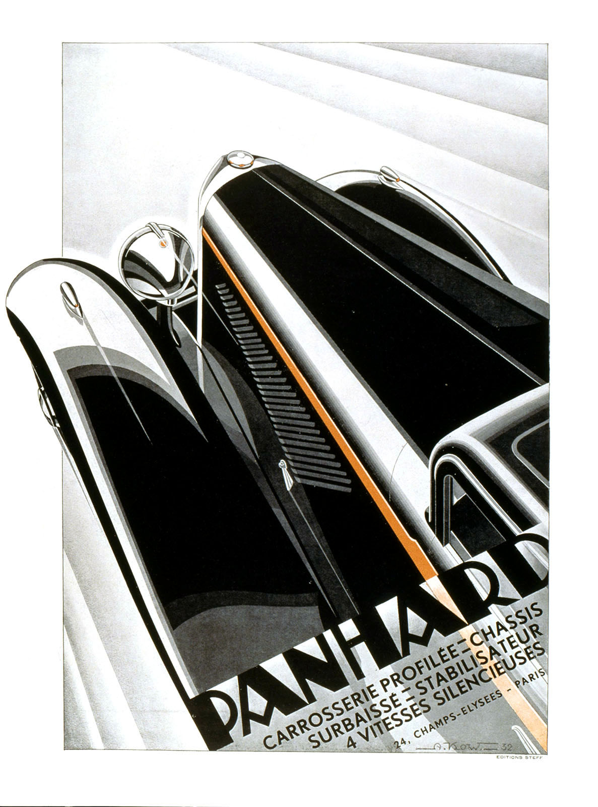 Panhard Advertising (1932): Graphic by Alexis Kow