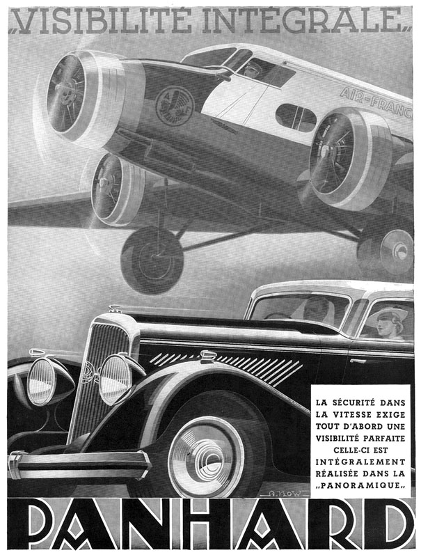 Panhard Panoramique Advertising (1934): Graphic by Alexis Kow - Visibilite Integrale