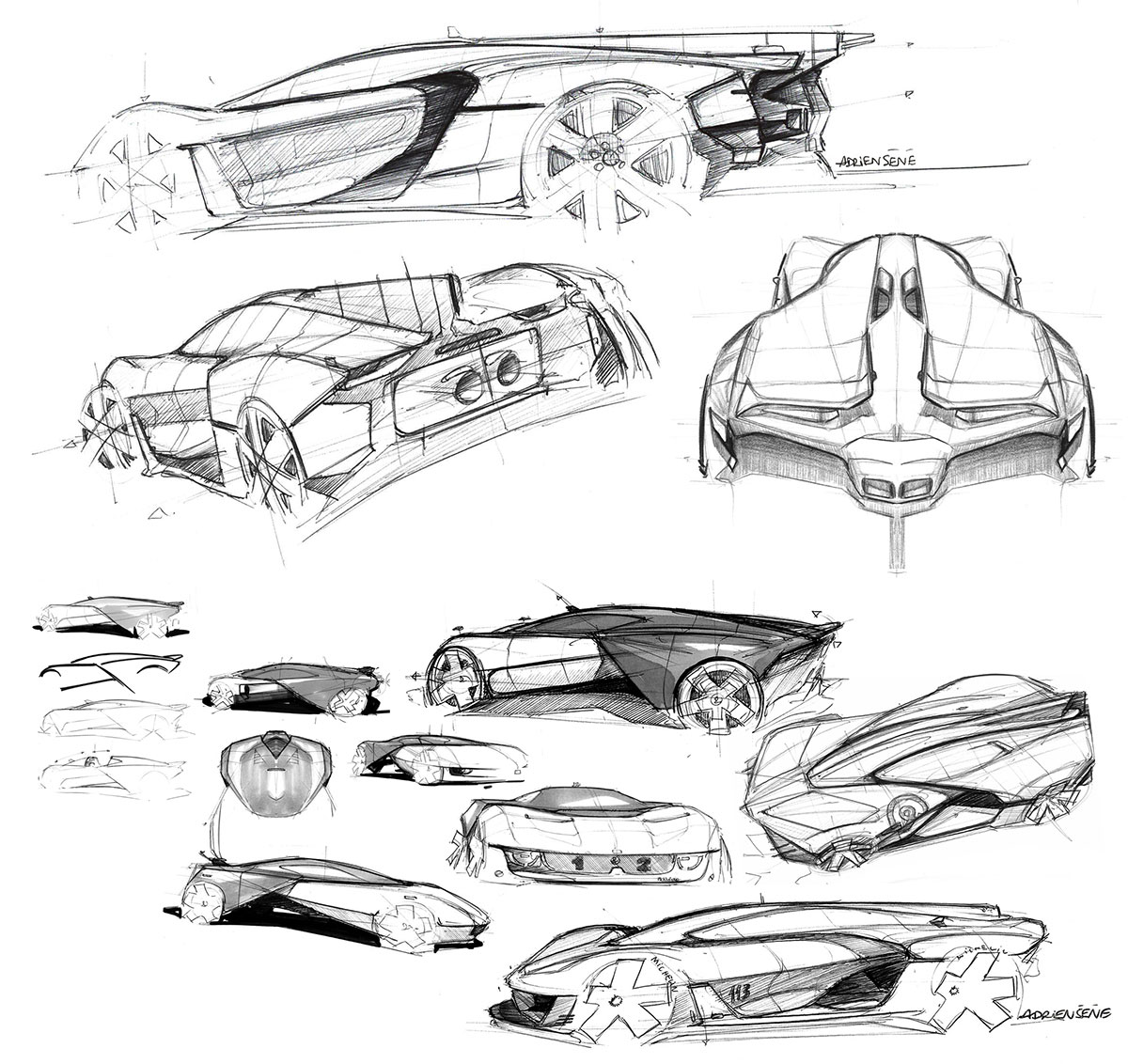 Bell & Ross AeroGT Concept (2016) - Design Sketches by Andriene Sene