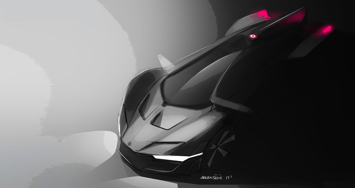 Bell & Ross AeroGT Concept (2016) - Design Sketch by Andriene Sene