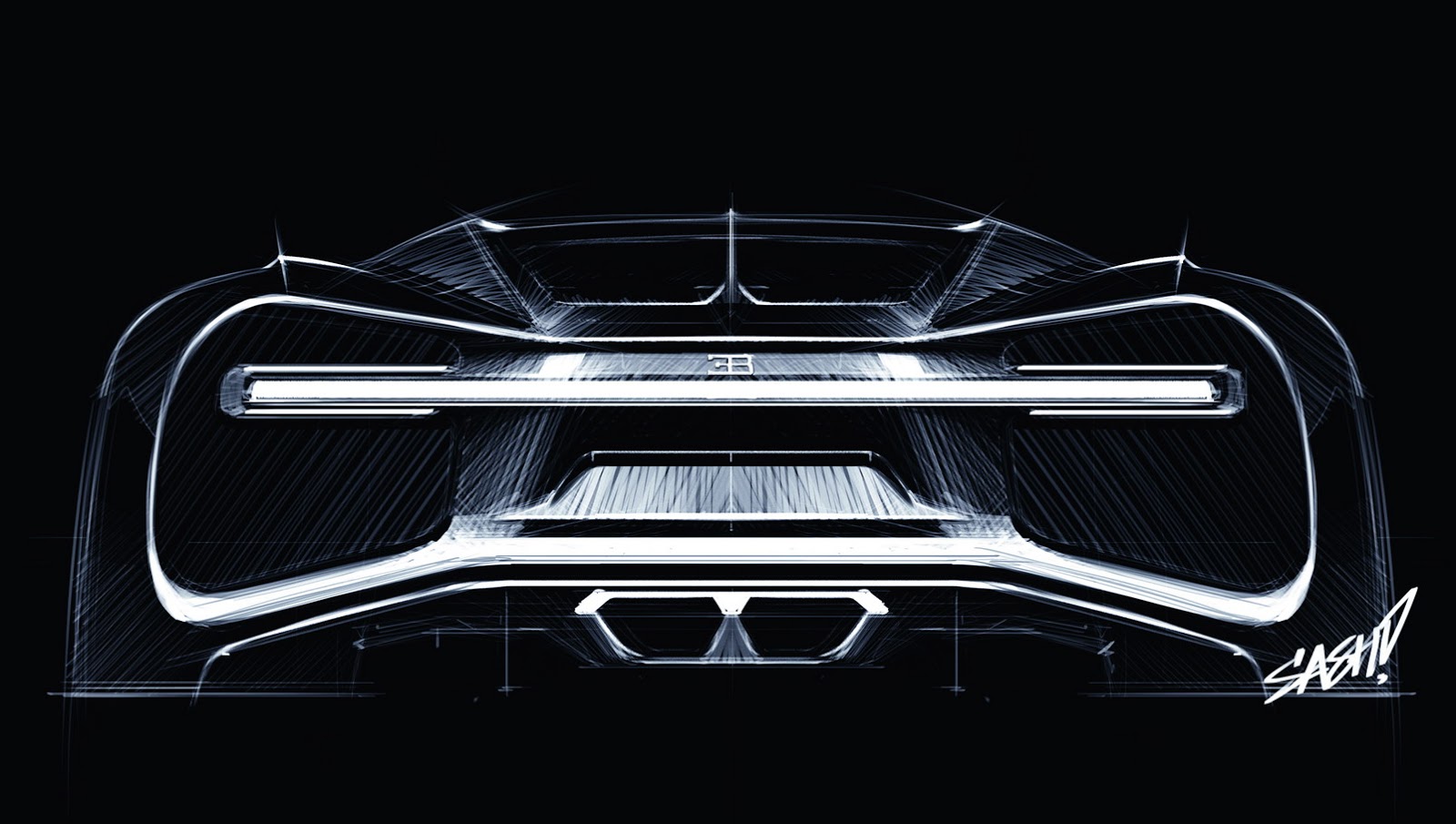 Bugatti Chiron - Design Sketch
