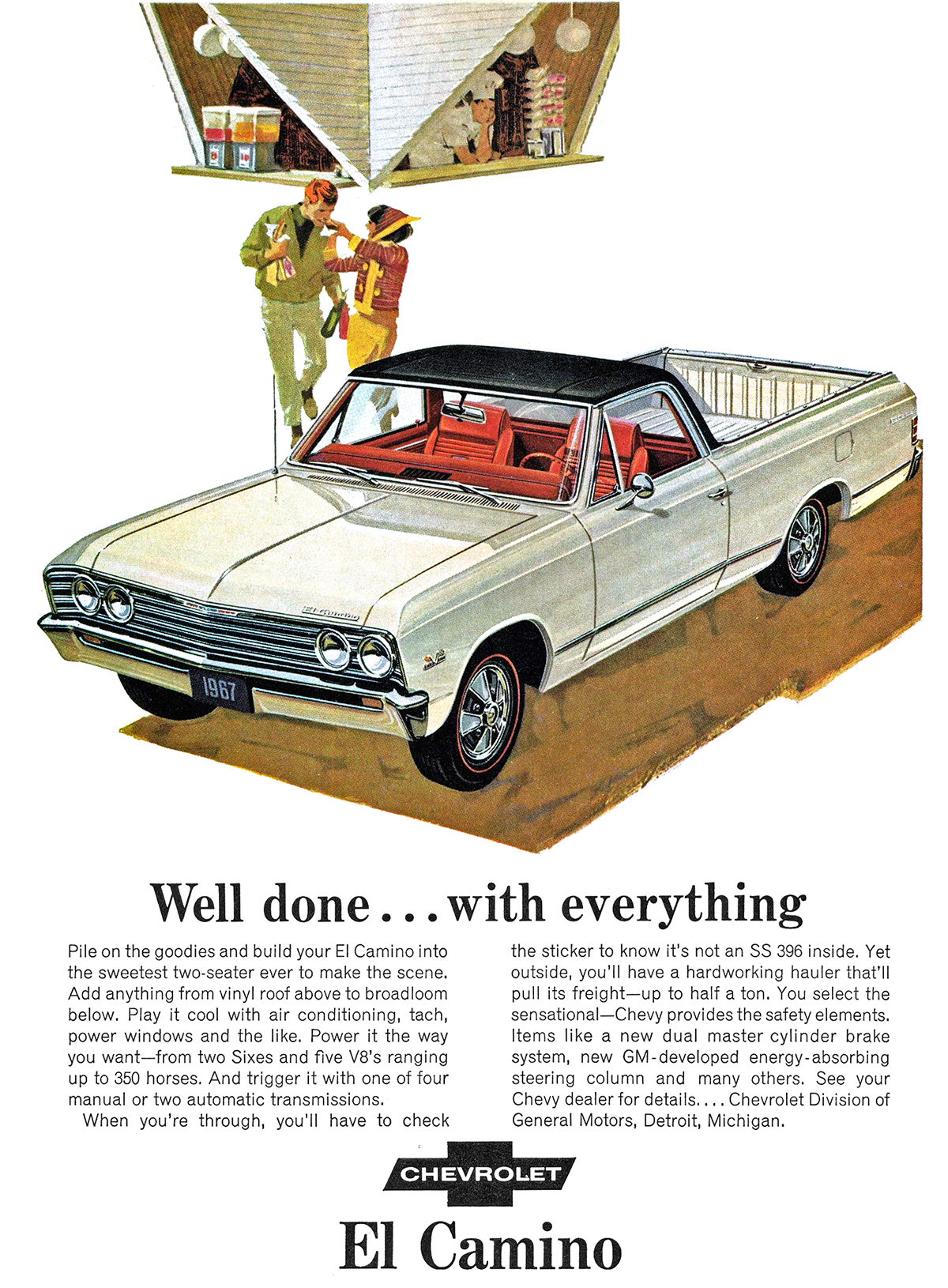 Chevrolet El Camino Ad (1967): Well done... with everything