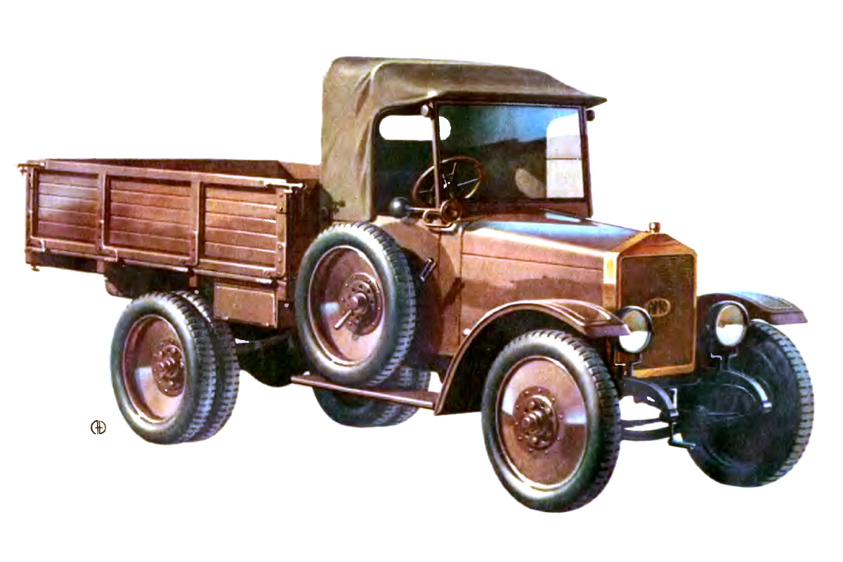 АМО-Ф-15 первой промышленной серии (1925-1927 гг.): Рисунок Эдуарда Молчанова