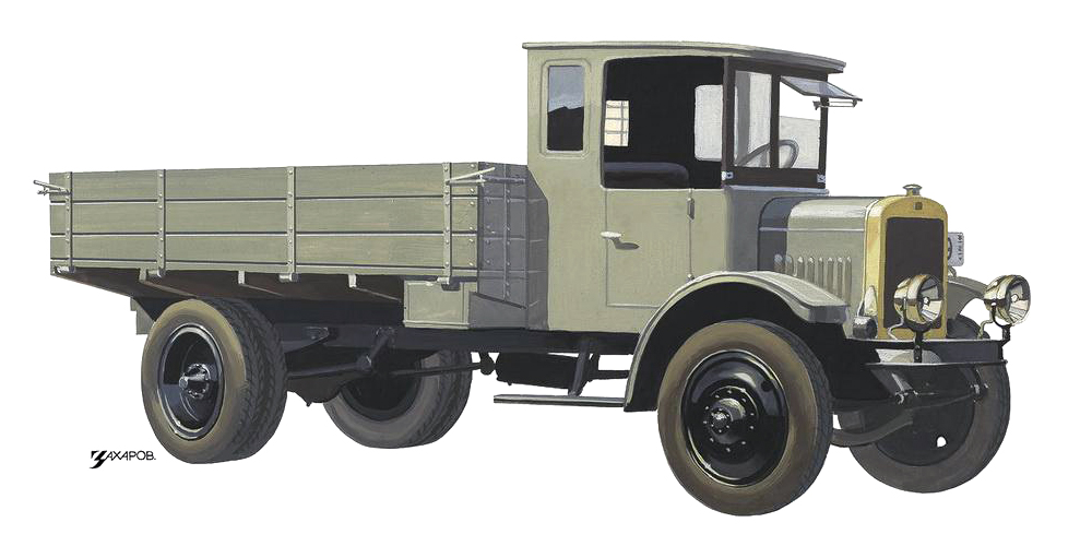 Я–3, 1925–1928 – Рисунок А. Захарова / Из коллекции «За рулём» 1983-5