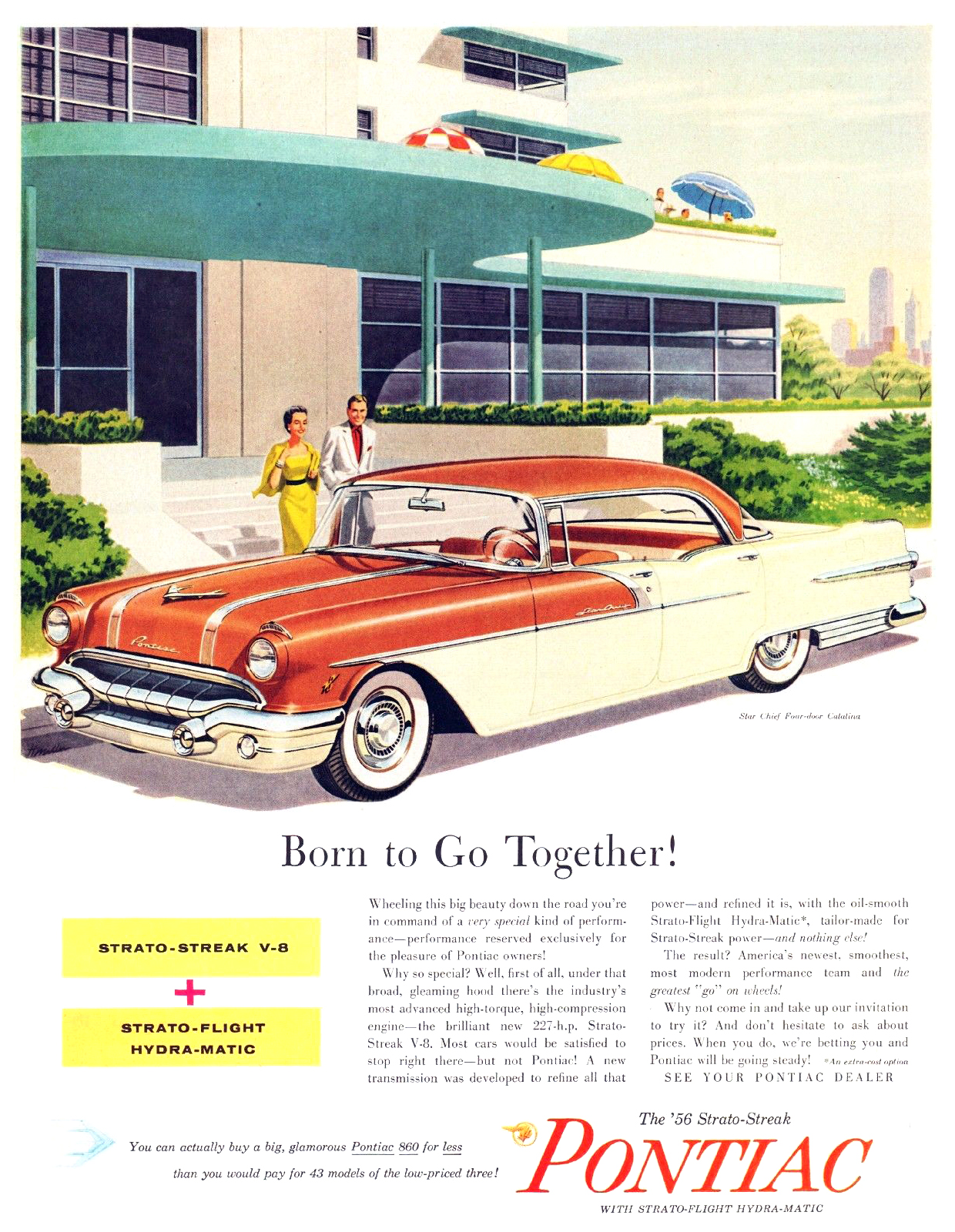 Pontiac Star Chief Four-Door Catalina Ad (June-July, 1956)