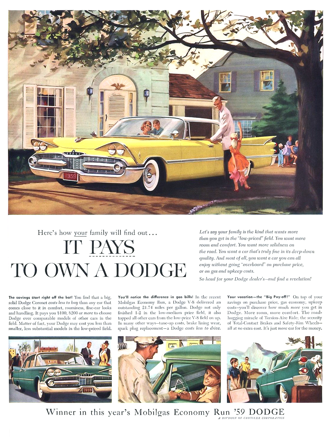 Dodge Coronet Ad (June-July, 1959)
