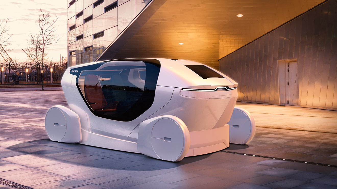 NEVS InMotion Concept (2017): Self-Driving Room