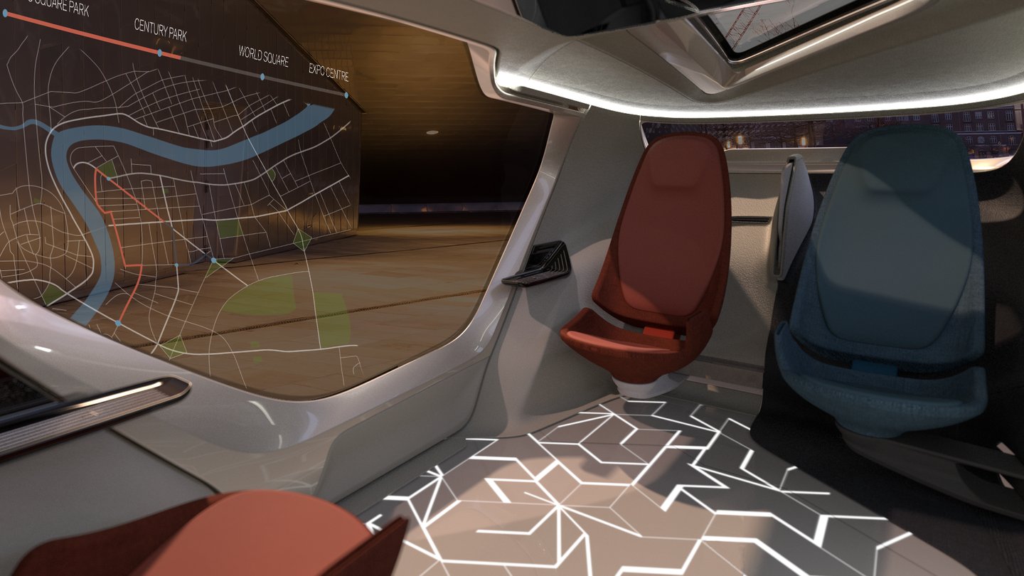 NEVS InMotion Concept (2017): Self-Driving Room