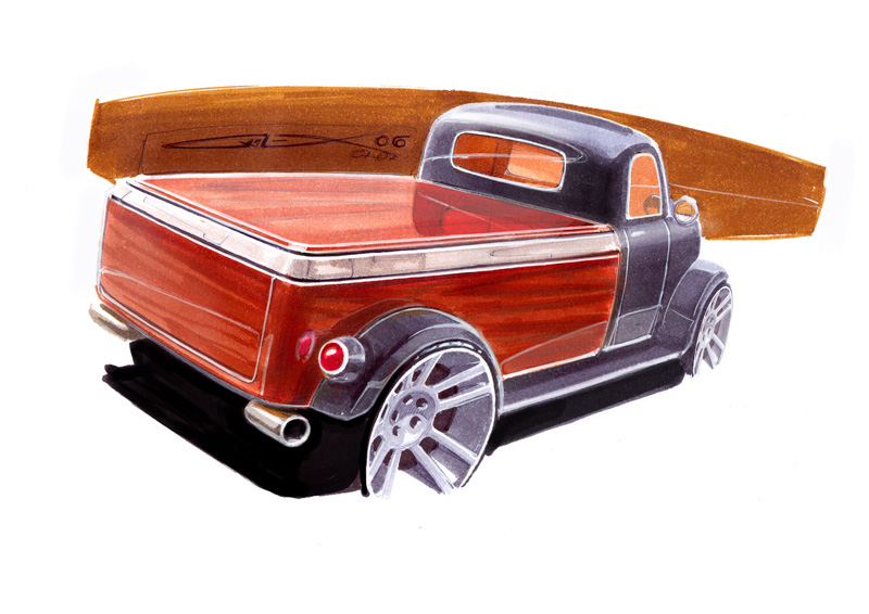 Pemespiba GAZ-51 Hot Rod (2006) - Design Sketch
