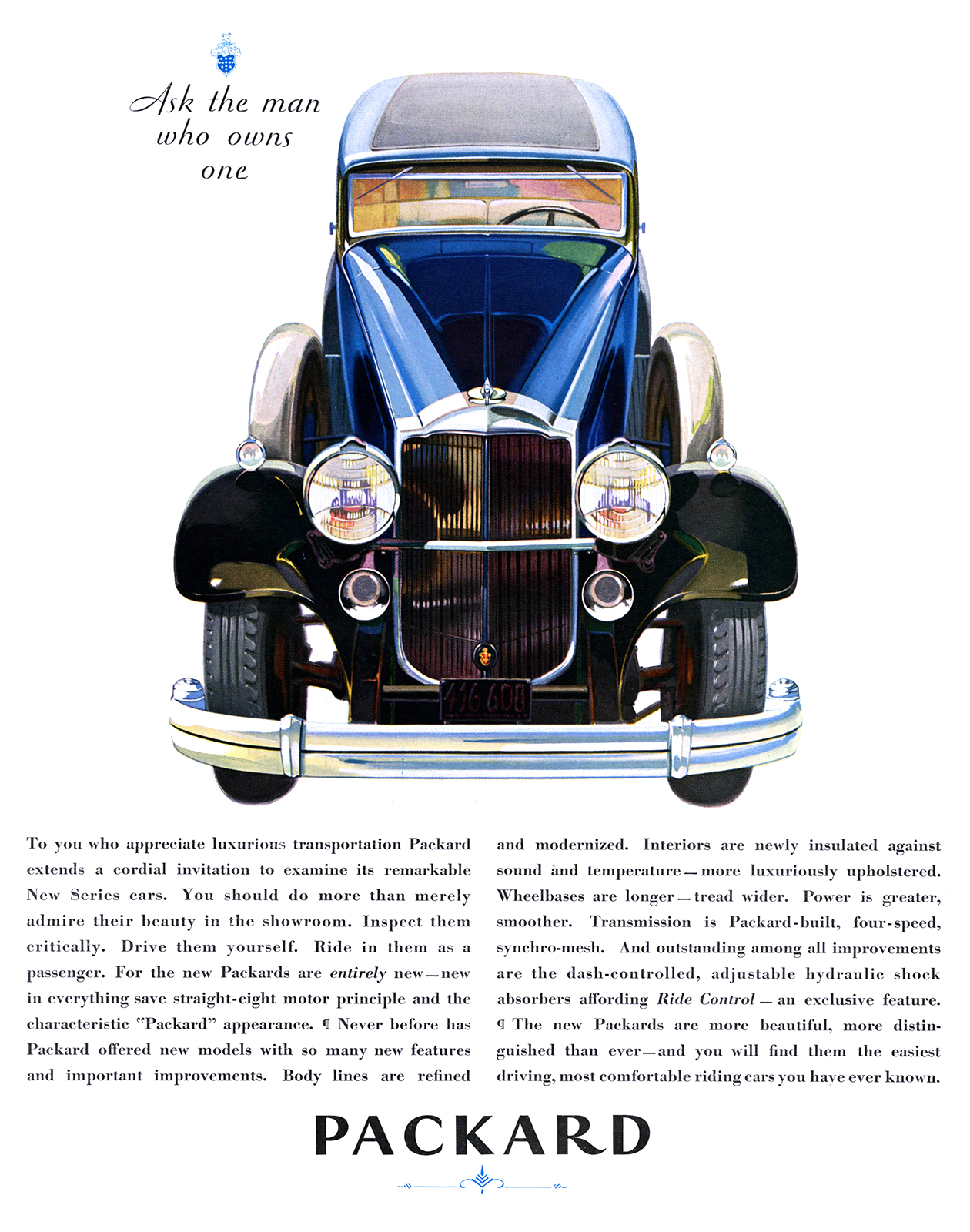Packard New Series Ad (July, 1931)