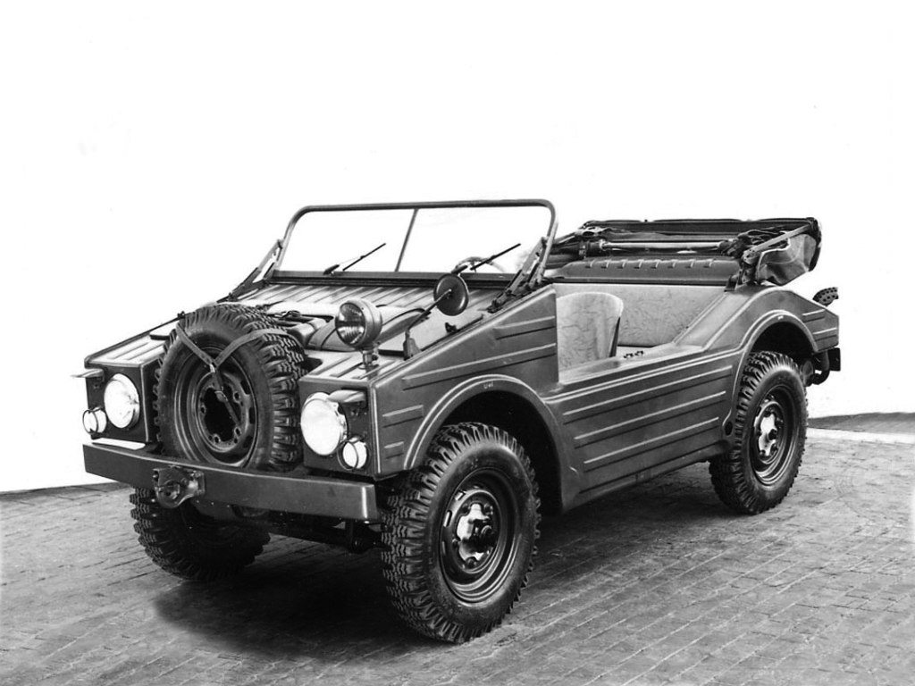 Porsche Typ 597/2 Jagdwagen (1955-1956) - В 1955 году модель 597 второй серии получила кузов другой формы, отличающийся от прототипа 1954 года.
