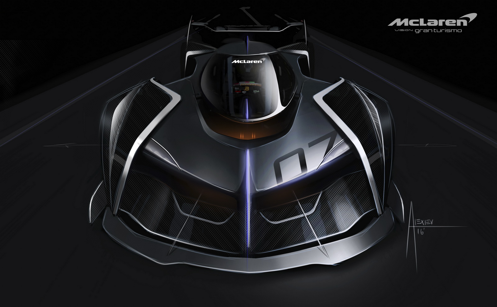 McLaren Ultimate Vision Gran Turismo (2017) - Design Sketch by Aleksandar Aleksiev