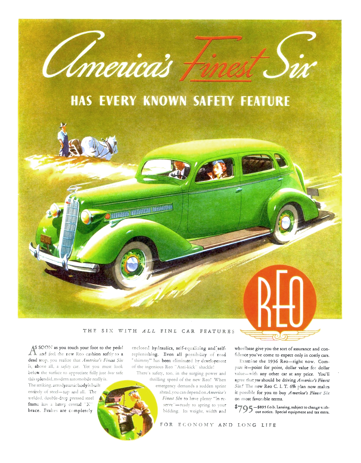 REO Flying Cloud Ad (April, 1936)