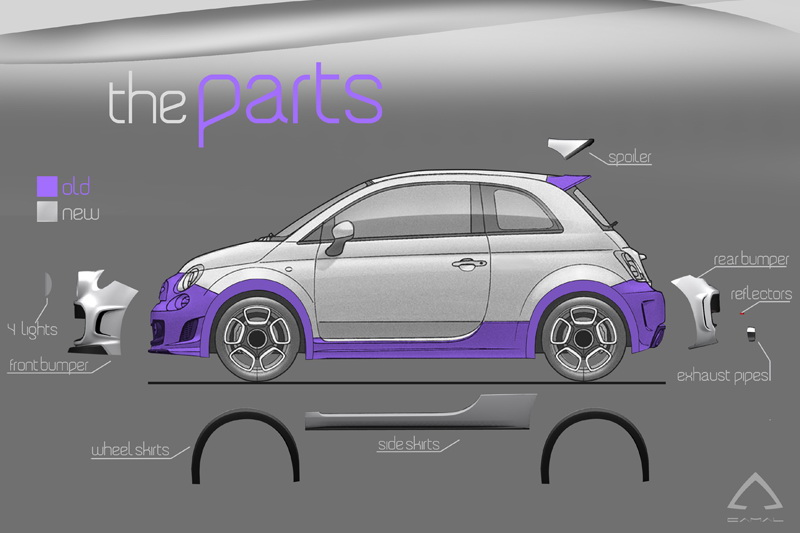Fiat 500 Marcia Corta by Camal (2011)