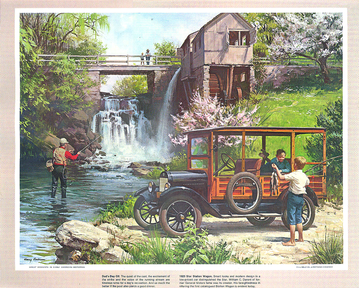 1970-05: Dad's Day Off (1923 Star Station Wagon) - Illustrated by Harry Anderson
