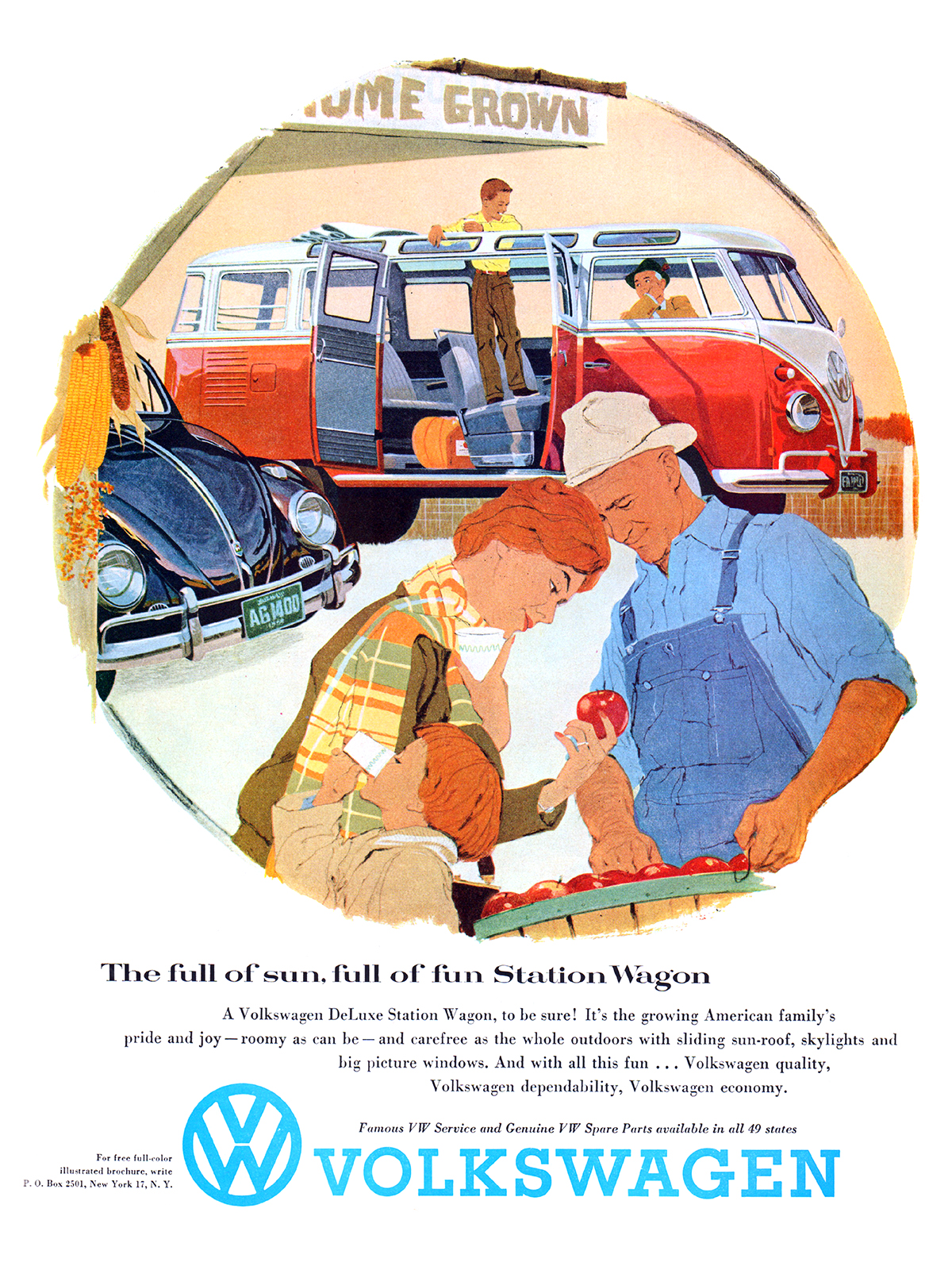 Volkswagen DeLuxe Station Wagon Ad (November–December, 1958)