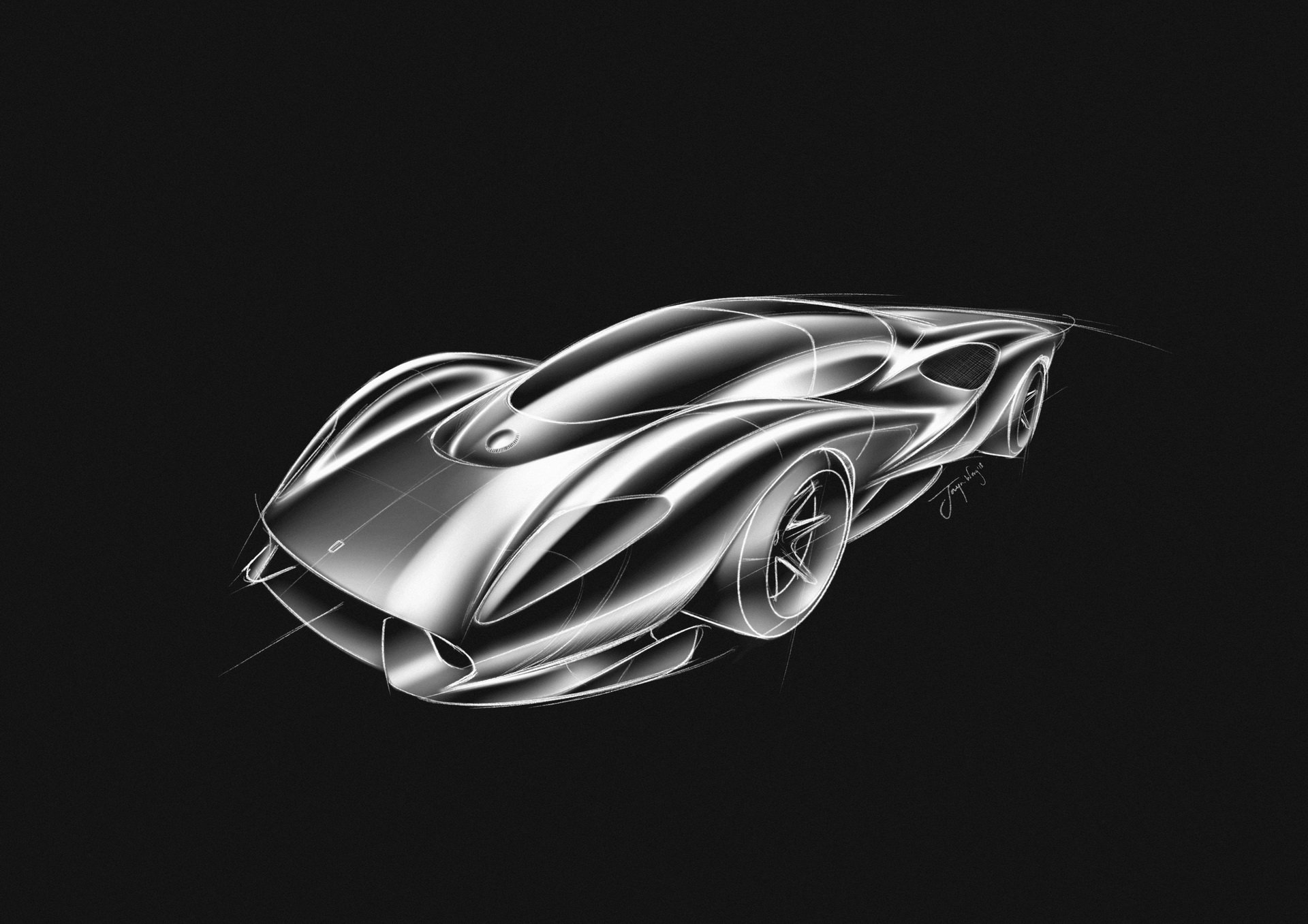 De Tomaso P72 (2019) - Design Sketch